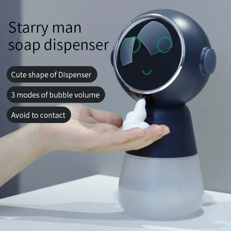 Cute Automatic Liquid Foam Soap Dispenser 320Ml Wash Hand Sanitizer Machine Type-C Rechargeable Smart Sensor Soap Dispensers 
Cute Automatic Liquid Foam Soap Dispenser 320Ml Wash Hand Sanitizer Machine Type-C Rechargeable Smart Sensor Soap Dispensers