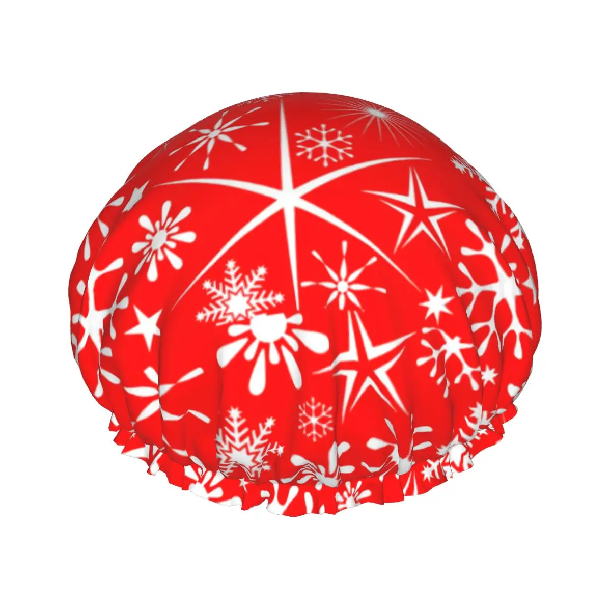 Christmas Red Snow Waterproof Shower Cap with Elasticized Hem Reversible Shower Sleeping Bonnet Cap for All Hair Lengths
Christmas Red Snow Waterproof Shower Cap with Elasticized Hem Reversible Shower Sleeping Bonnet Cap for All Hair Lengths
