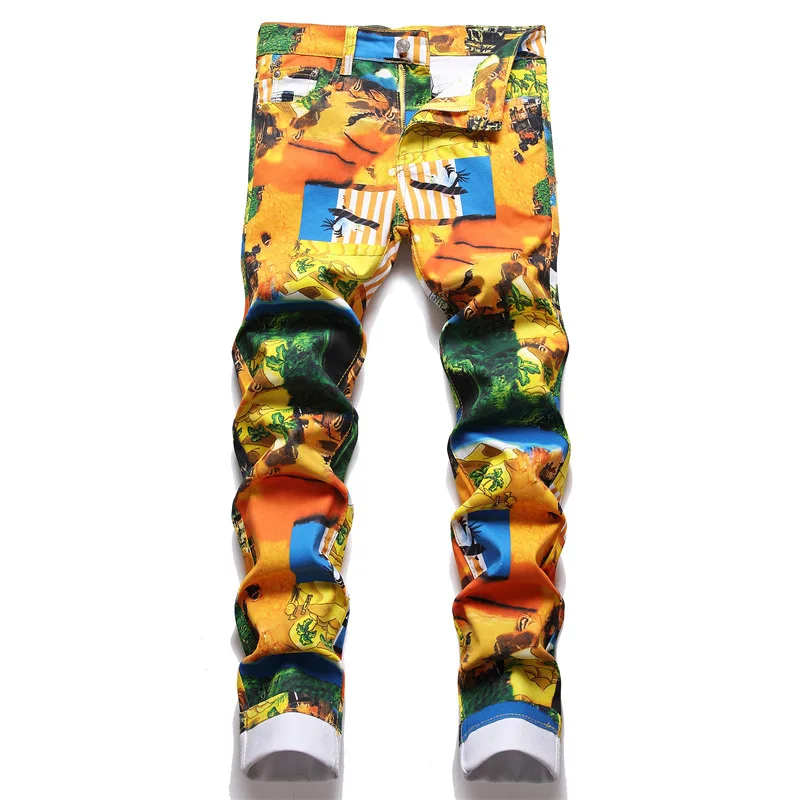 New Fashion Autumn Spring Men's Straight Slim Moto Biker Jeans Digital Printing Brand Jeans Vintage Youth Style Denim Trousers
New Fashion Autumn Spring Men's Straight Slim Moto Biker Jeans Digital Printing Brand Jeans Vintage Youth Style Denim Trousers