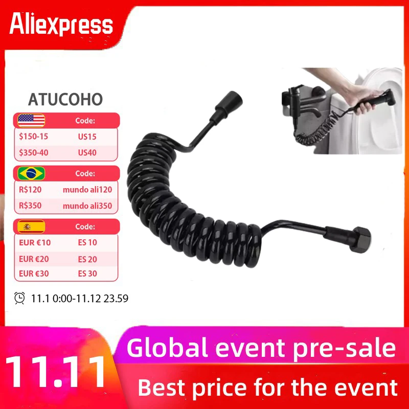 1.5/2m Bidet Shower Hose Copper Cap Flexible Retractable Spring Telephone Line Water Plumbing Sprayer Bathroom Accessories
1.5/2m Bidet Shower Hose Copper Cap Flexible Retractable Spring Telephone Line Water Plumbing Sprayer Bathroom Accessories