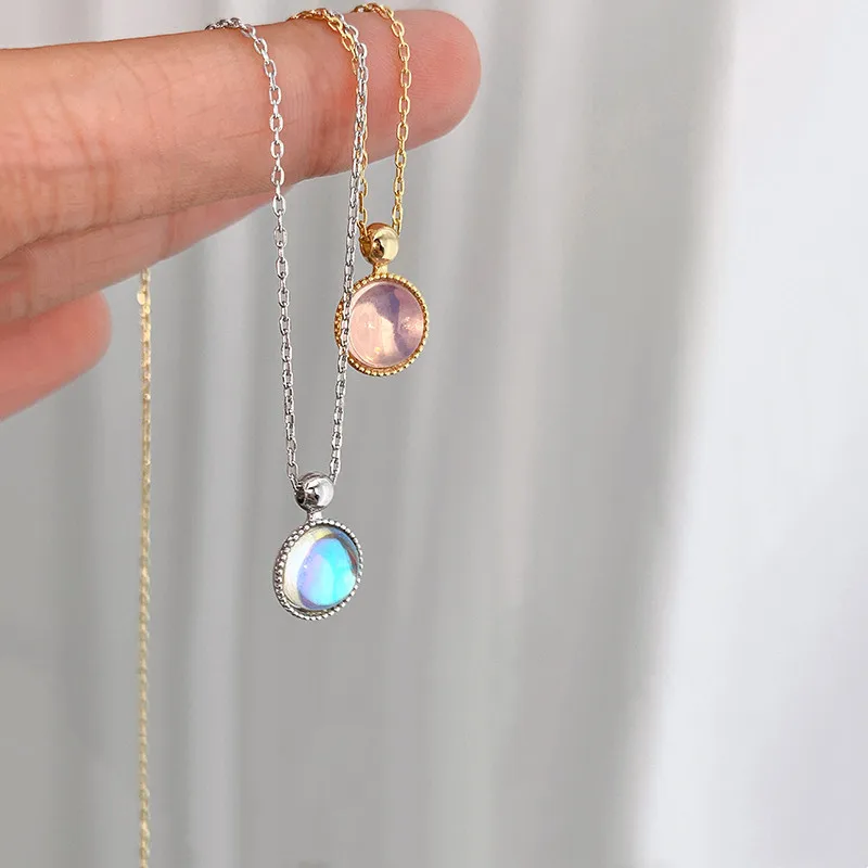 Silver Color Link Chain Moonstone Round Bead Charm Necklace Pendant for Women Wedding Aesthetic Necklaces Jewelry On The Neck
Silver Color Link Chain Moonstone Round Bead Charm Necklace Pendant for Women Wedding Aesthetic Necklaces Jewelry On The Neck