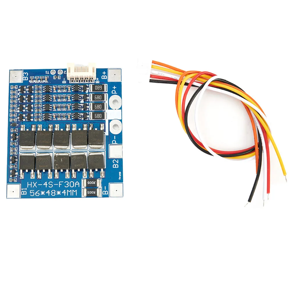 4S 30A 12.8V W/Balance 3.2V LiFe Po4 LiFe 18650 Battery BMS Protection PCB Board Enhance Balance Continuous 30A Current
4S 30A 12.8V W/Balance 3.2V LiFe Po4 LiFe 18650 Battery BMS Protection PCB Board Enhance Balance Continuous 30A Current