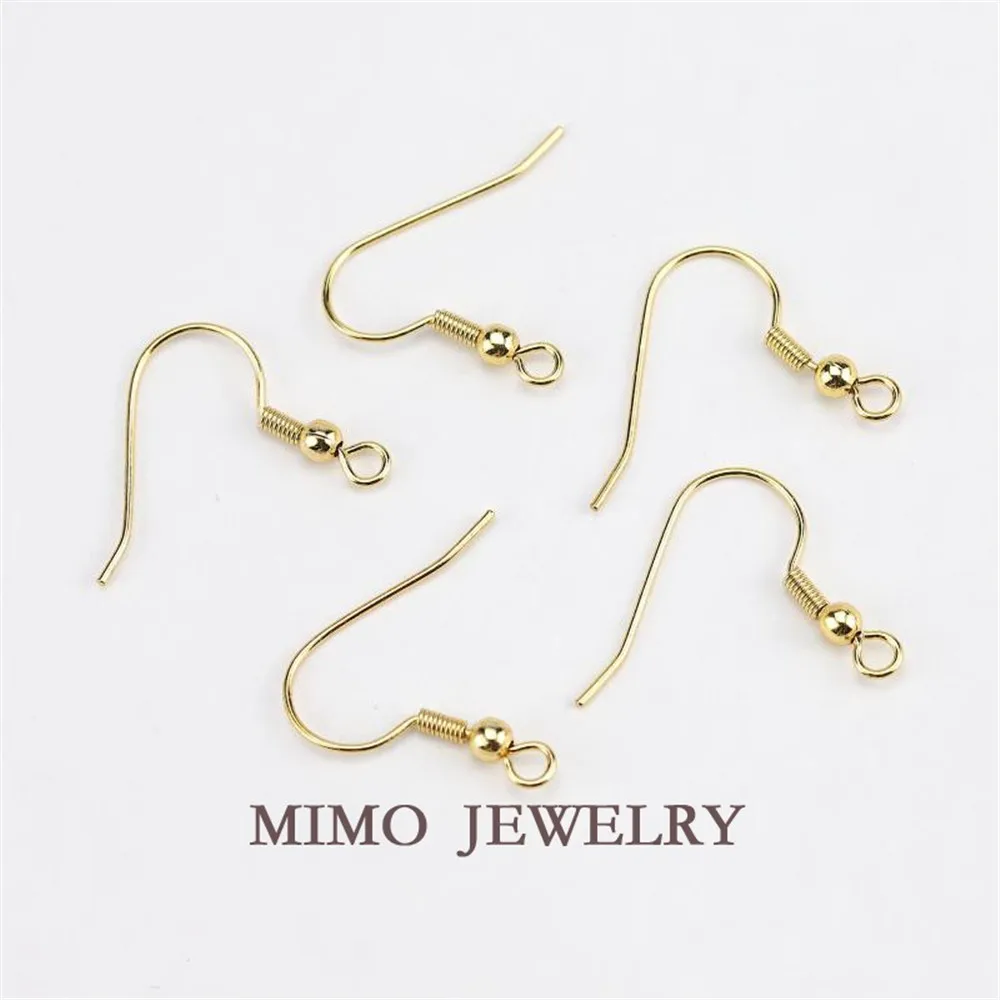 Simple and classic gold hook earrings with 14K gold in color preservation and DIY earring accessories
Simple and classic gold hook earrings with 14K gold in color preservation and DIY earring accessories