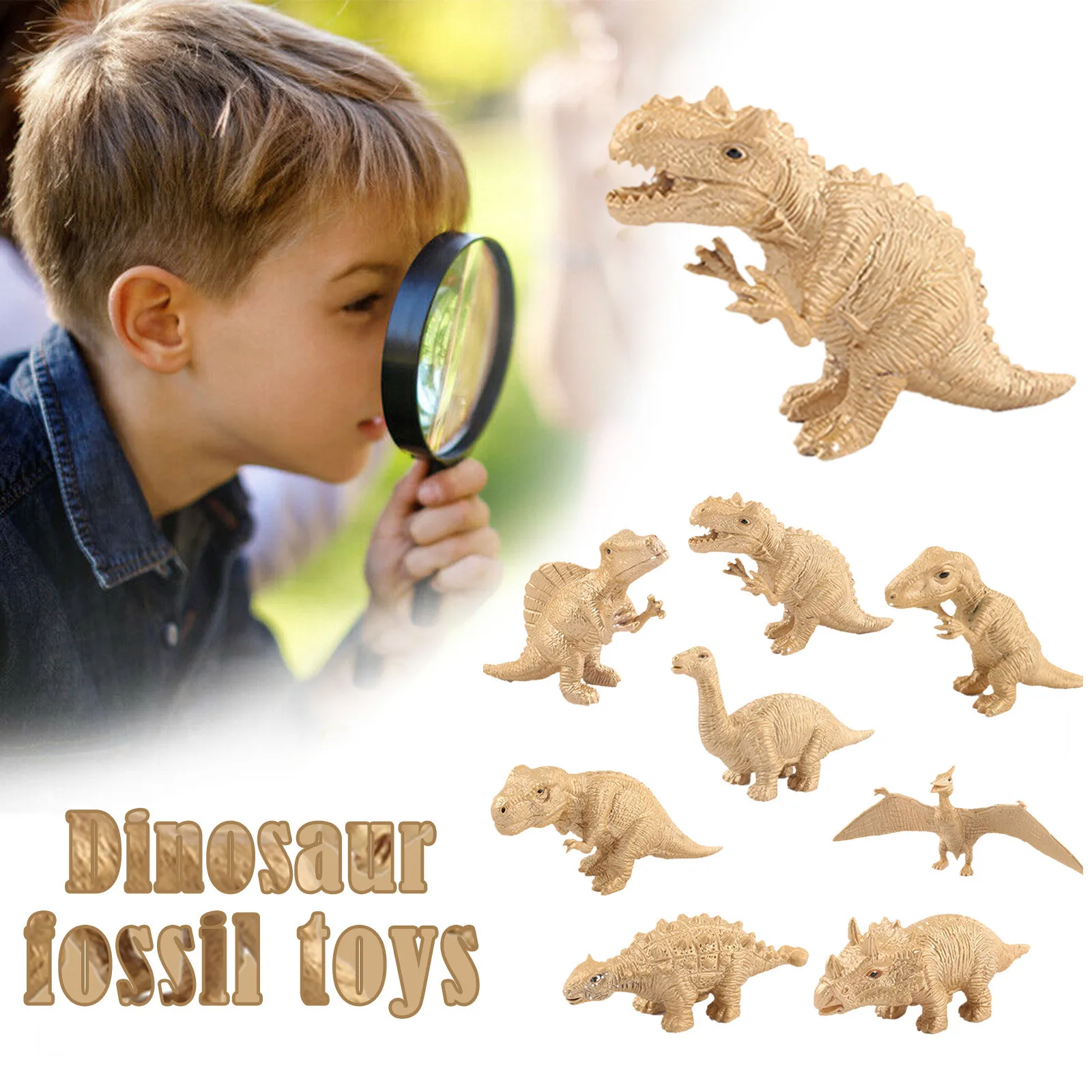 8pcs Simulation Dinosaur Skeleton Fossils Assorted Bones Figures Toys Miniatures Mini Dinosaur Model Kids Educational Toy #50
8pcs Simulation Dinosaur Skeleton Fossils Assorted Bones Figures Toys Miniatures Mini Dinosaur Model Kids Educational Toy #50