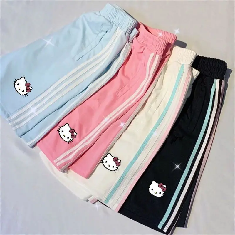 Летние новые спортивные шорты для девочек с мультяшным принтом Hello Kitty милые свободные удобные универсальные пятиконечные брюки с высокой т...
Летние новые спортивные шорты для девочек с мультяшным принтом Hello Kitty милые свободные удобные универсальные пятиконечные брюки с высокой т...