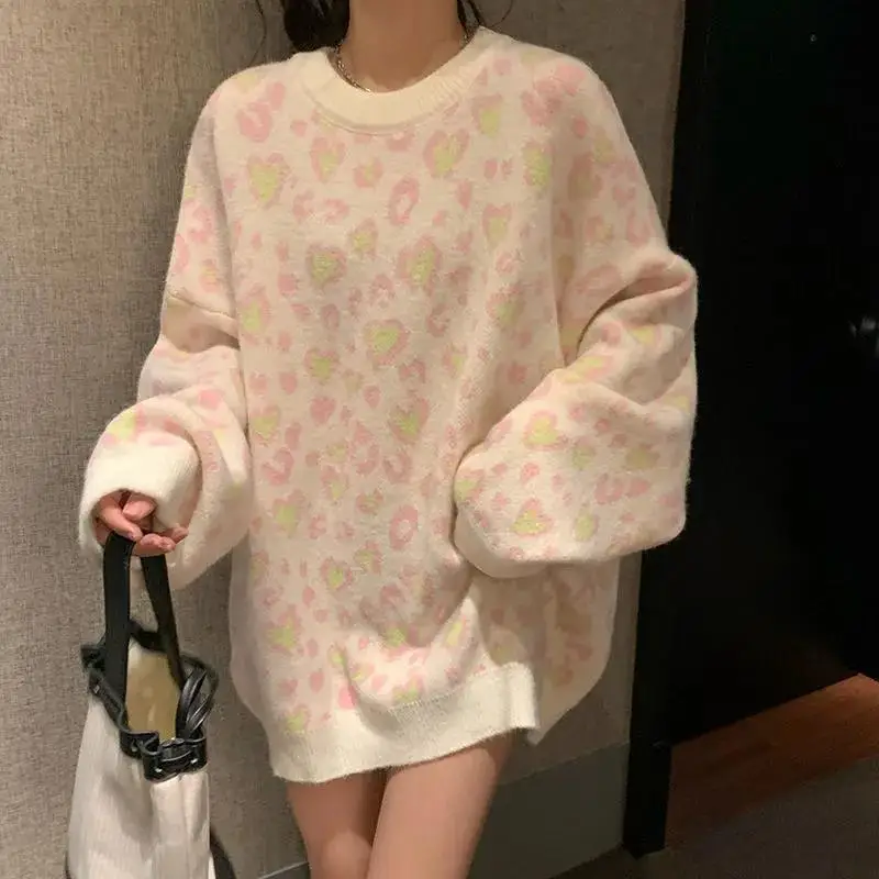 Winter Sweaters Women Ulzzang Love Print Vintage O-neck Oversize Fashion Pullovers Fall All-match Ins Women Sweet Girls Sweater
Winter Sweaters Women Ulzzang Love Print Vintage O-neck Oversize Fashion Pullovers Fall All-match Ins Women Sweet Girls Sweater