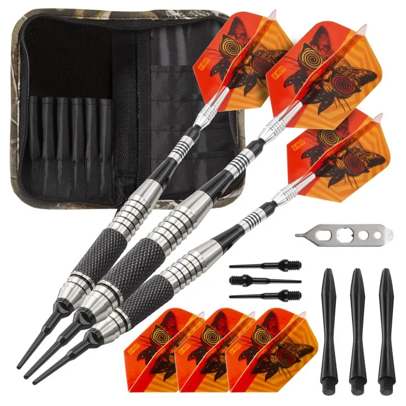 Freak Soft Tip Darts Knurled and Grooved Barrel 18 Grams and Hardwoods Camouflage Case
Freak Soft Tip Darts Knurled and Grooved Barrel 18 Grams and Hardwoods Camouflage Case