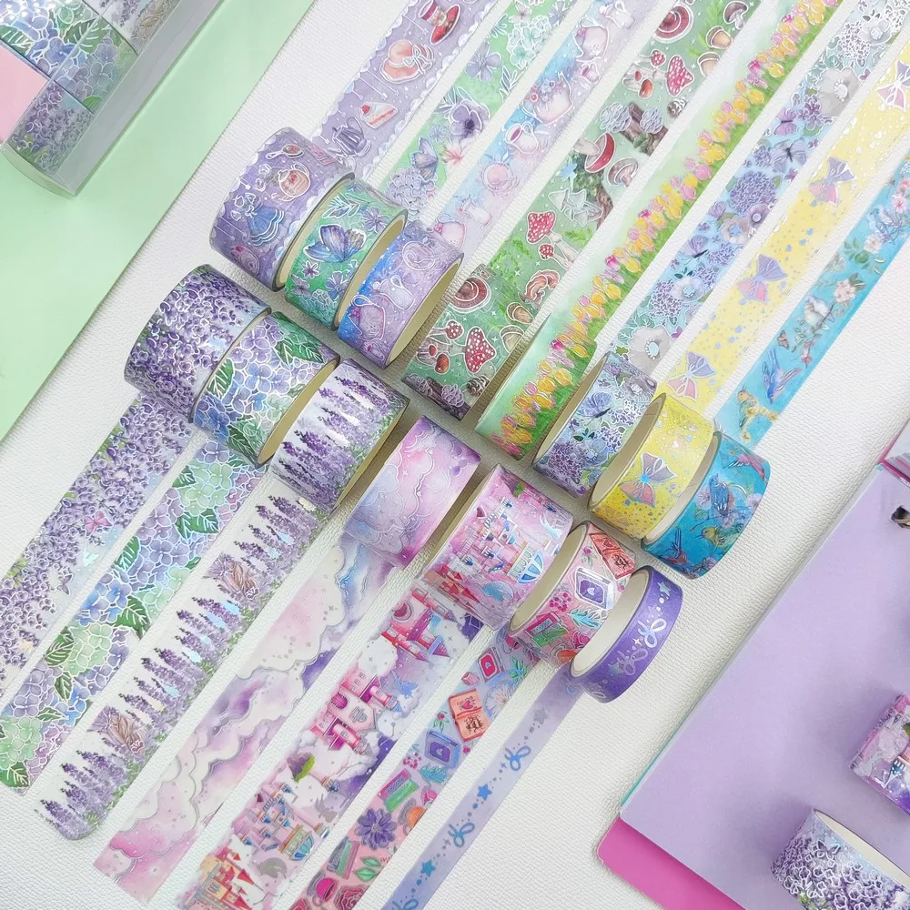 15pcs/set Fairy Tale Silver Foil Washi Tape Set Forest Sky Flower Fabletown Masking Tape Kawaii Decorative Adhesive Tape Sticker
15pcs/set Fairy Tale Silver Foil Washi Tape Set Forest Sky Flower Fabletown Masking Tape Kawaii Decorative Adhesive Tape Sticker