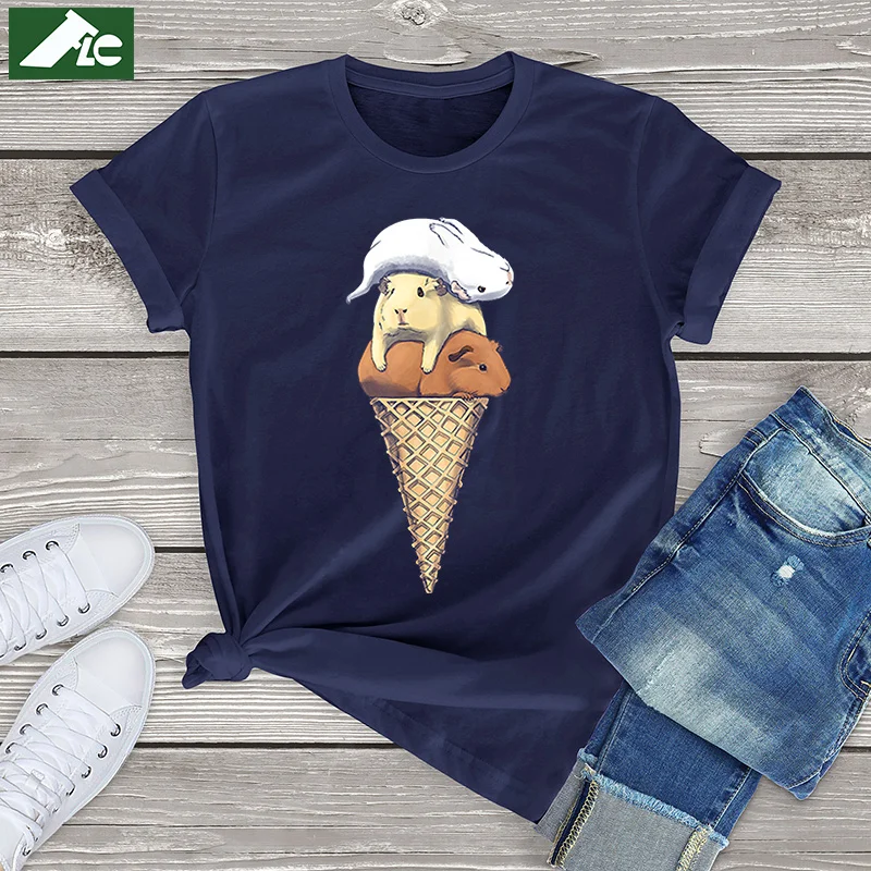 100% Cotton Tee Kawaii Women Clothes Unisex Tops Funny Guinea Pig Ice Cream T-Shirt Oversized Female T Shirt Cute Streetwear
100% Cotton Tee Kawaii Women Clothes Unisex Tops Funny Guinea Pig Ice Cream T-Shirt Oversized Female T Shirt Cute Streetwear