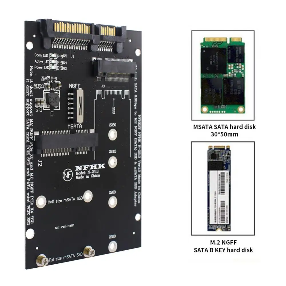 6gbps Msata To Sata Adapter Ssd Converter Card 106.8cm M.2 Msata Ssd Riser Board Sata M.2 Ngff Msata Ssd Ssd M2 To Sata Adapter
6gbps Msata To Sata Adapter Ssd Converter Card 106.8cm M.2 Msata Ssd Riser Board Sata M.2 Ngff Msata Ssd Ssd M2 To Sata Adapter