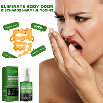 30ml Chlorophyll Extract Tighten Pores Repair Brighten Spray Anti-Aging Fresh Breath Body Eliminate Odor Prevention Skin Care
