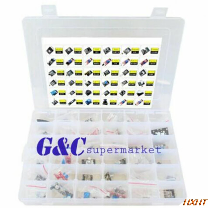 Ultimate 37 in 1 Sensor Modules Kit for & MCU Education User + Free case diy electronics
Ultimate 37 in 1 Sensor Modules Kit for & MCU Education User + Free case diy electronics