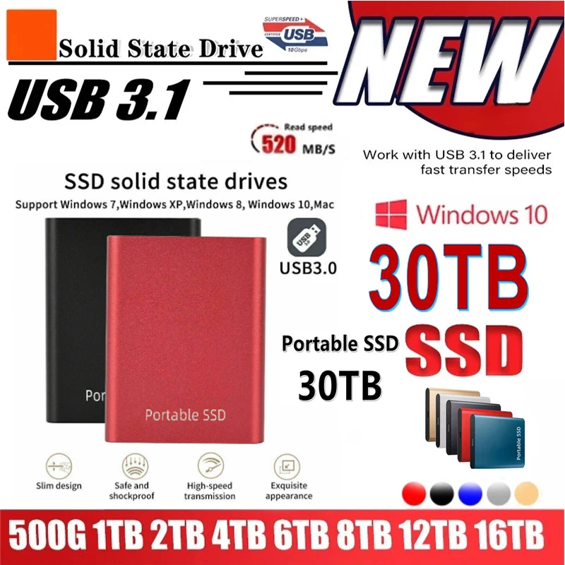 Внешний жесткий диск SSD Type-C высокоскоростной usb 3.1 4 ТБ 8 ТБ 16 Тб SSD портативный жесткий диск для ноутбука Mac ps4
Внешний жесткий диск SSD Type-C высокоскоростной usb 3.1 4 ТБ 8 ТБ 16 Тб SSD портативный жесткий диск для ноутбука Mac ps4