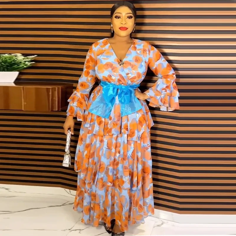 2023 Summer Print African High Waist Dress for Women Elegant Lady Evening Party Dresses Africa Dashiki Casual Outfits Plus Size
2023 Summer Print African High Waist Dress for Women Elegant Lady Evening Party Dresses Africa Dashiki Casual Outfits Plus Size