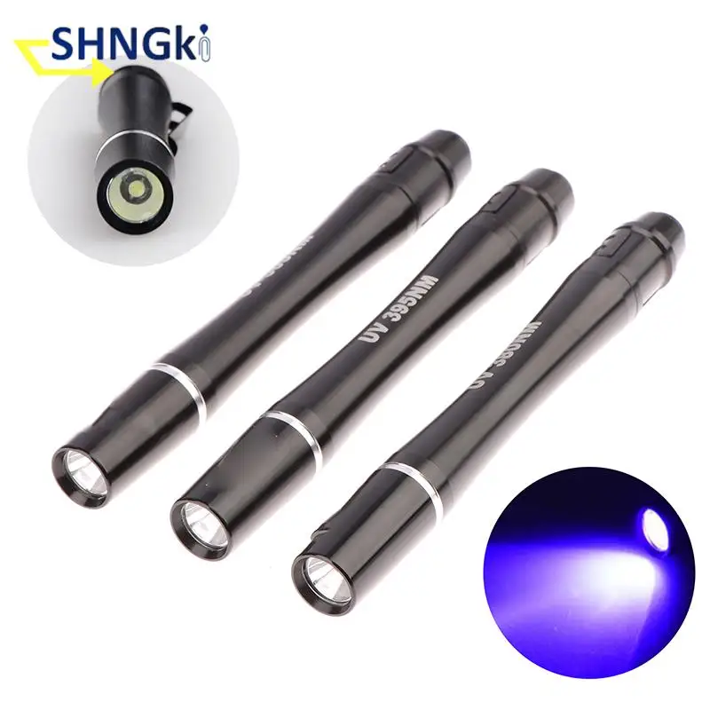 1PCS Small Currency Detector Money Inspection Pocket Torch 395nM 380nM 365nM UV LED Aluminum Pen Shaped Flashlight For Camping
1PCS Small Currency Detector Money Inspection Pocket Torch 395nM 380nM 365nM UV LED Aluminum Pen Shaped Flashlight For Camping