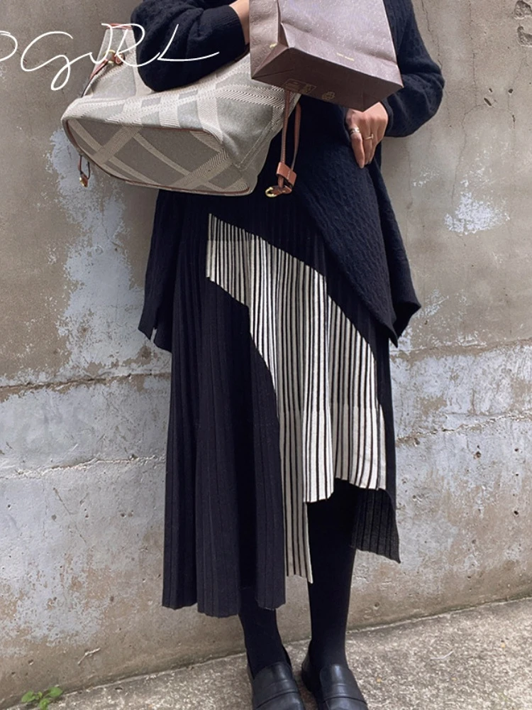 Autumn/Winter New Irregular Thick Fashion Collision Color Pleated Women Skirt High Waist Knitted Half Dress High Quality
Autumn/Winter New Irregular Thick Fashion Collision Color Pleated Women Skirt High Waist Knitted Half Dress High Quality