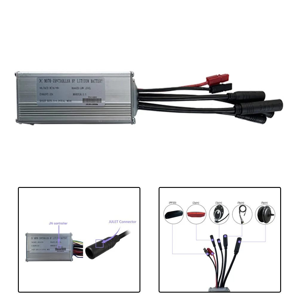 Controllers JN Controller Ebike Accessories For E-bike Hub Motor Square Wave Waterproof 120x53x33mm 22A 36V/48V Electric Bike
Controllers JN Controller Ebike Accessories For E-bike Hub Motor Square Wave Waterproof 120x53x33mm 22A 36V/48V Electric Bike