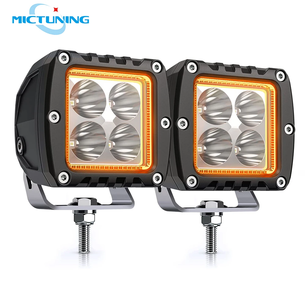MICTUNING S1 Amber LED Pods Light 2pcs 3 Inch 20W Off Road Combo Driving Lights with Amber Marker Light for Offroad Truck ATV
MICTUNING S1 Amber LED Pods Light 2pcs 3 Inch 20W Off Road Combo Driving Lights with Amber Marker Light for Offroad Truck ATV