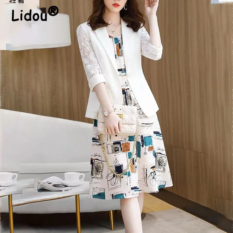 Blazer Women High-End 2022 Spring-autumn New Slim Fit and Thin All-match Temperament Top Single Breasted Dress Two Piece Setv
Blazer Women High-End 2022 Spring-autumn New Slim Fit and Thin All-match Temperament Top Single Breasted Dress Two Piece Setv