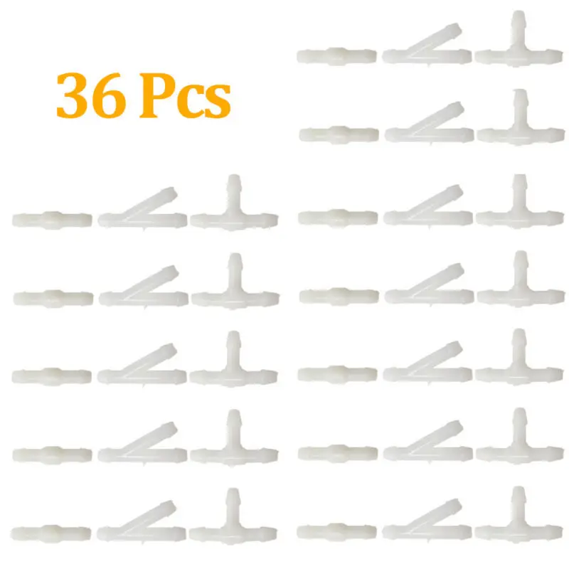 36pcs Windshield Wiper Tube T/Y/I Type Splitter Windshield Washer Hose Connector 2-way/3-way Hose Connector Cleaning The Windshi
36pcs Windshield Wiper Tube T/Y/I Type Splitter Windshield Washer Hose Connector 2-way/3-way Hose Connector Cleaning The Windshi