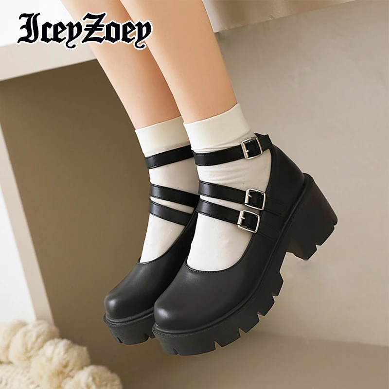 IceyZoey Size 34-43 Women Pumps Solid Color 2022 New Arrival Shoes Thick Bottom Preppy Chic Daily Ins Fashion Female Footwear
IceyZoey Size 34-43 Women Pumps Solid Color 2022 New Arrival Shoes Thick Bottom Preppy Chic Daily Ins Fashion Female Footwear