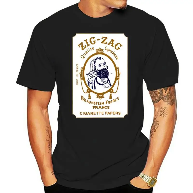 

Zig Zag Cigarettes Paper 4 T Shirt Short Sleeves Cotton Fashion T Shirt Free Shipping