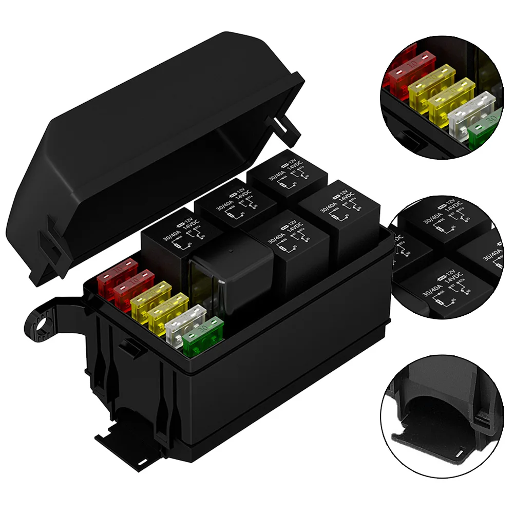 Easy To Install Easy To Use Relay Box 6 Slots Car Fuse Box Car Retrofit Socket 6 Slots Accessories Car Fuse Box
Easy To Install Easy To Use Relay Box 6 Slots Car Fuse Box Car Retrofit Socket 6 Slots Accessories Car Fuse Box