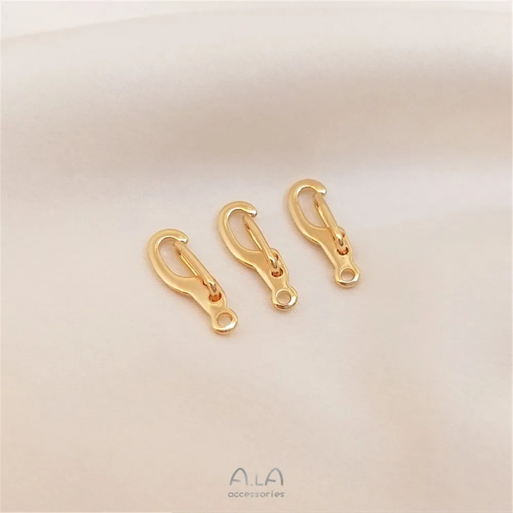 Korean lobster clasp 14K bag gold color spring clasp handmade DIY bracelet accessories end buckle connection buckle
Korean lobster clasp 14K bag gold color spring clasp handmade DIY bracelet accessories end buckle connection buckle