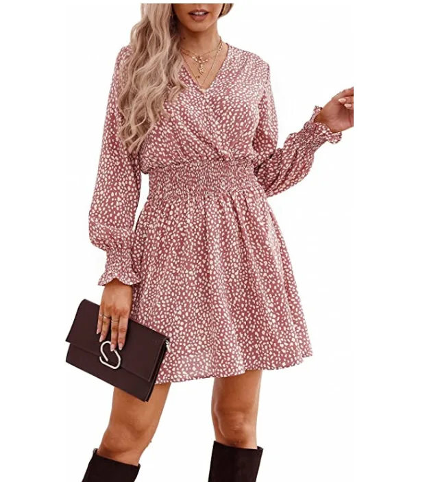 2022 spring Elegant Dots Print Women Dress Female Casual Long Sleeve V Neck Chiffon Dresses A-line Vintage Clothing Vestidos
2022 spring Elegant Dots Print Women Dress Female Casual Long Sleeve V Neck Chiffon Dresses A-line Vintage Clothing Vestidos