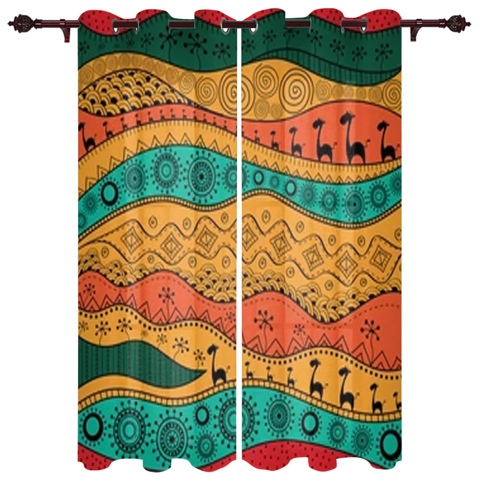 African Ethnic Tribal Pattern Luxury Curtains Living Room Bedroom Window Curtain Valance Curtains For Kitchen Home Decor
African Ethnic Tribal Pattern Luxury Curtains Living Room Bedroom Window Curtain Valance Curtains For Kitchen Home Decor