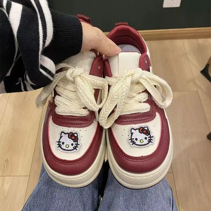 Новинка, кавайная повседневная обувь Sanrio Hello Kittys, милые Мультяшные анимационные кроссовки для студентов, Уличная обувь на плоской подошве д...
Новинка, кавайная повседневная обувь Sanrio Hello Kittys, милые Мультяшные анимационные кроссовки для студентов, Уличная обувь на плоской подошве д...
