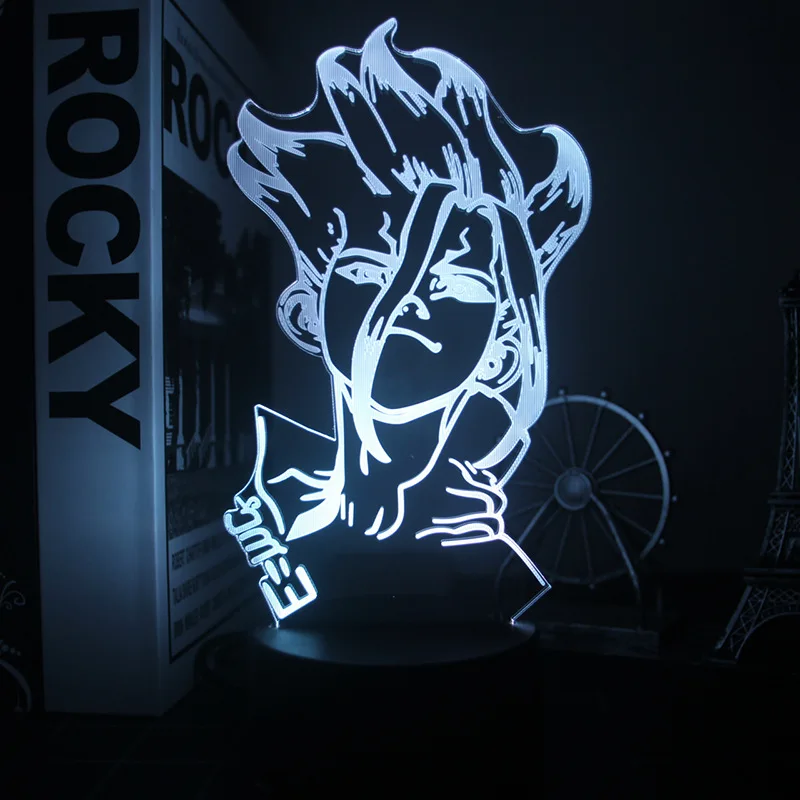 Japan Manga Dr.STONE Night Light Cartoon Character 3D Illusion Lamp RBG Flash Bedroom Remote Control Light Custom Acrylic Board
Japan Manga Dr.STONE Night Light Cartoon Character 3D Illusion Lamp RBG Flash Bedroom Remote Control Light Custom Acrylic Board