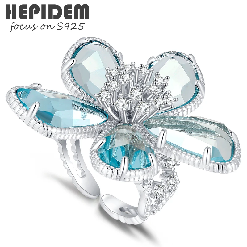 HEPIDEM Blue Glass 925 Sterling Silver Rings 2022 New Women Big Size Store Crystal Gem Gemstones S925 Fine Jewelry 7016
HEPIDEM Blue Glass 925 Sterling Silver Rings 2022 New Women Big Size Store Crystal Gem Gemstones S925 Fine Jewelry 7016