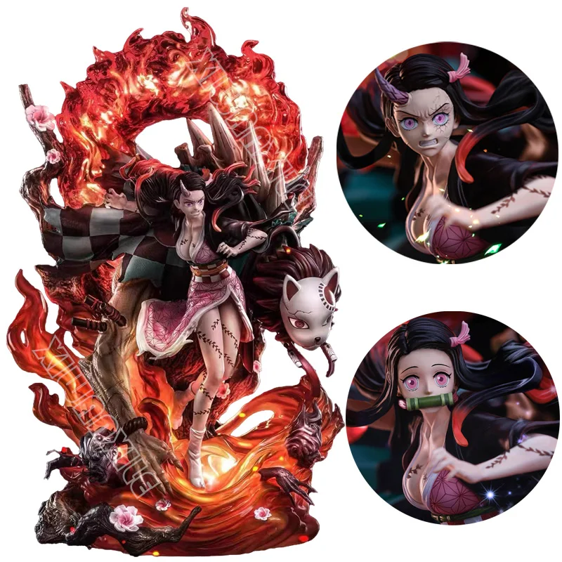 33cm Kimetsu no Yaiba Anime Figure Demon Slayer Action Figure GK Kamado Nezuko Figurine Collection Model Doll Toys With Light
33cm Kimetsu no Yaiba Anime Figure Demon Slayer Action Figure GK Kamado Nezuko Figurine Collection Model Doll Toys With Light