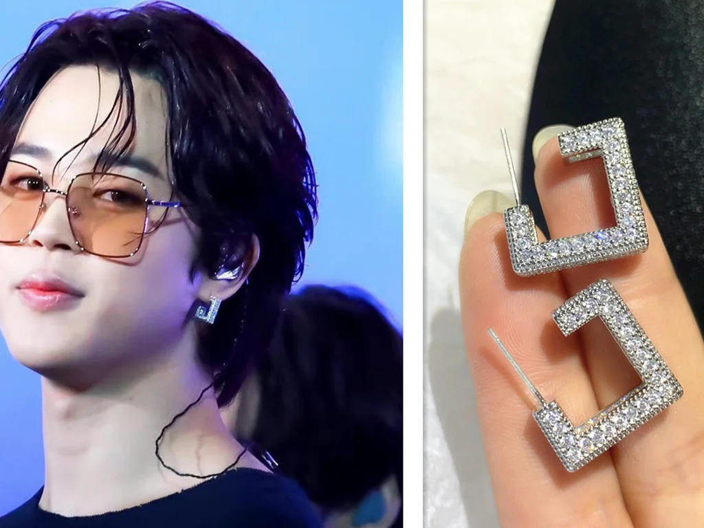 KPOP Bangtan Boys PTD Couple Full Diamond Square Stud Earrings Frosty Line Earrings Hip Hop Jewelry Gift JIMIN JK Fan Collection
KPOP Bangtan Boys PTD Couple Full Diamond Square Stud Earrings Frosty Line Earrings Hip Hop Jewelry Gift JIMIN JK Fan Collection