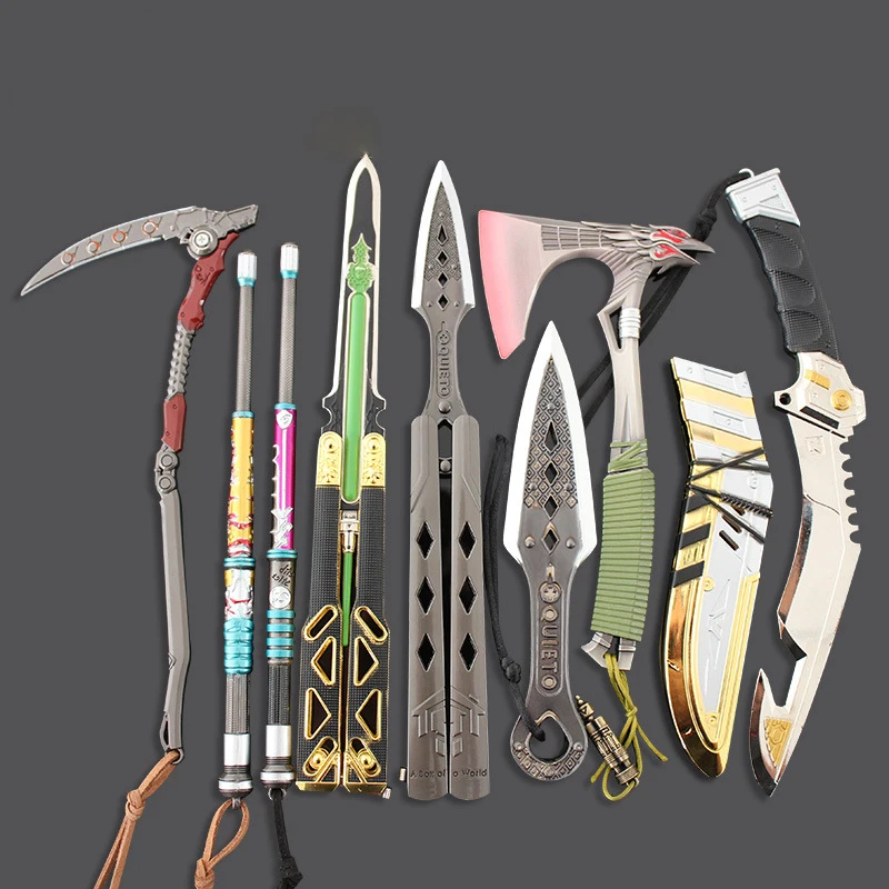 22cm APEX hero heirloom power boy butterfly knife lifeline electric rod death curve evil spirit dagger alloy model ornament toy
22cm APEX hero heirloom power boy butterfly knife lifeline electric rod death curve evil spirit dagger alloy model ornament toy