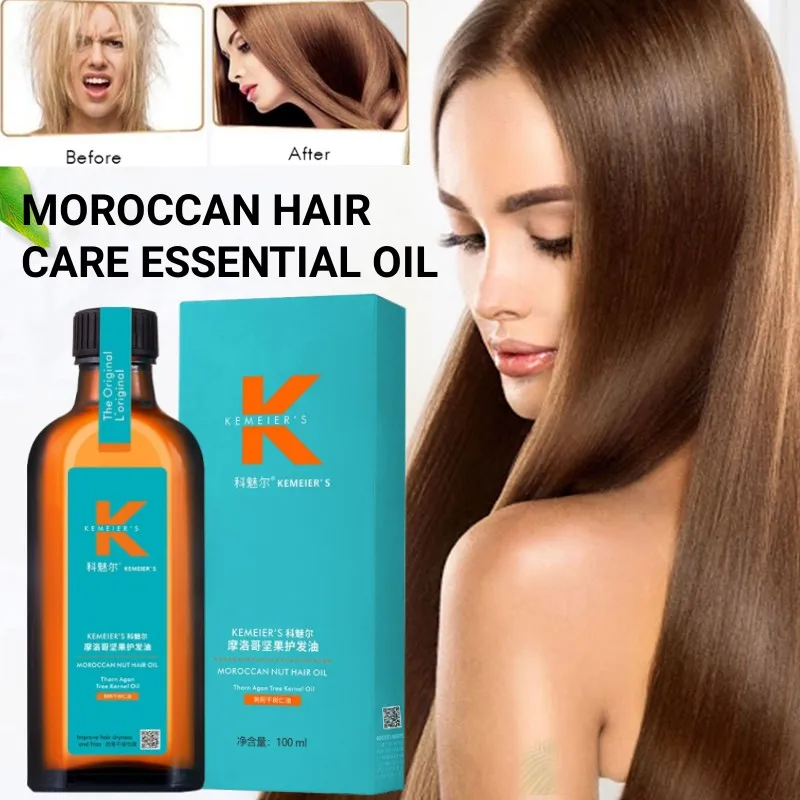 100ML Moroccan Argan Oil Hair Care Essential Oil Nourishes Improves and Stimulates Hair Follicles Repairs Dry Bifurcated Hair
100ML Moroccan Argan Oil Hair Care Essential Oil Nourishes Improves and Stimulates Hair Follicles Repairs Dry Bifurcated Hair