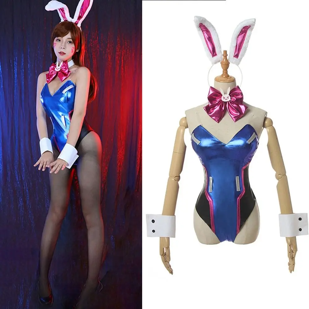

Anime Cosplay Costume Halloween Costume Bunny Girl Jumpsuit Cute Sexy Jumpsuit for OW DVA Game Women Cosplay