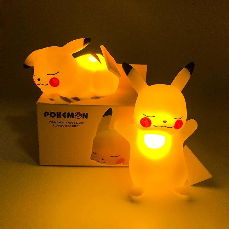 Pikachu Children's Bedroom Night Light Environmental Vinyl Bedside Lamp Children Accompanying Luminous Pokemon Toys Gifts
Pikachu Children's Bedroom Night Light Environmental Vinyl Bedside Lamp Children Accompanying Luminous Pokemon Toys Gifts