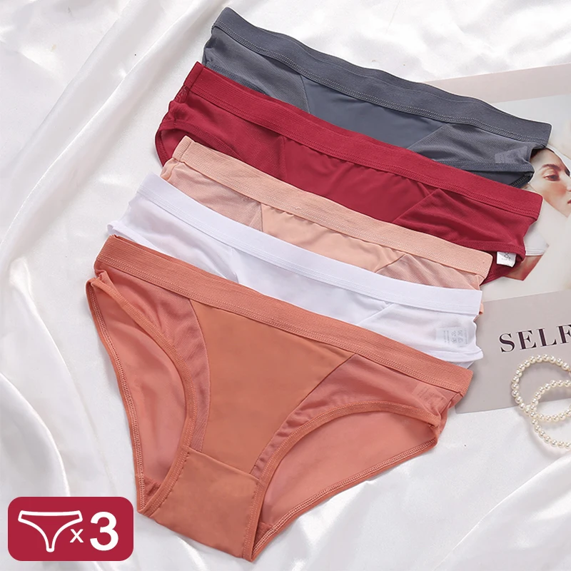 3PCS/SET Low-Waist Briefs Girls Intimate Pantys Seamless Panties Sexy Lingerie Mesh Female Underwear See-Through Underpants
3PCS/SET Low-Waist Briefs Girls Intimate Pantys Seamless Panties Sexy Lingerie Mesh Female Underwear See-Through Underpants