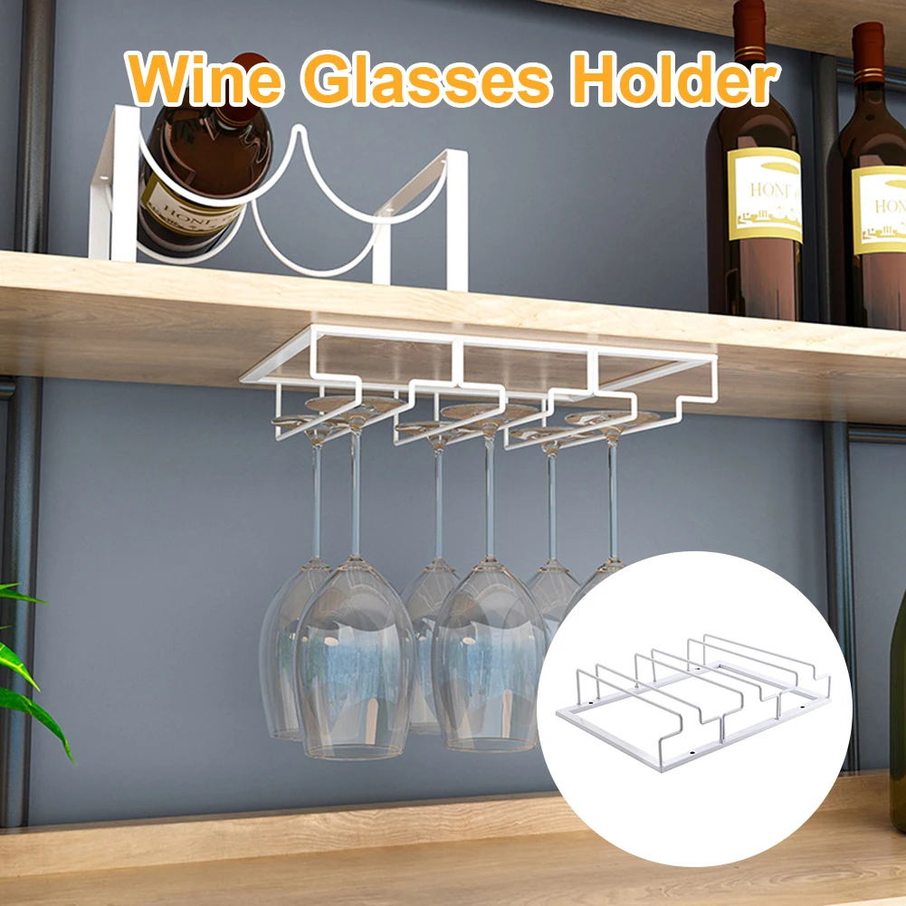 New Wine Glasses Holder Bartender Stemware Hanging Rack Under Cabinet Stemware Organizer Glass Goblet Iron Rack Bar Tool
New Wine Glasses Holder Bartender Stemware Hanging Rack Under Cabinet Stemware Organizer Glass Goblet Iron Rack Bar Tool