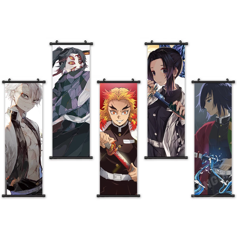 Print Pictures Demon Slayer Canvas Home Decor Poster Plastic Scroll Kimetsu No Yaiba Hang Painting Bedside Background Wall Art
Print Pictures Demon Slayer Canvas Home Decor Poster Plastic Scroll Kimetsu No Yaiba Hang Painting Bedside Background Wall Art