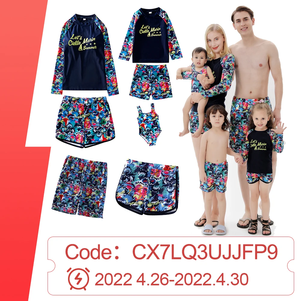 Summer Parent-Child Swimwear Print Bikini Swim Swimsuit Mother-Daughter Father-Son Family Costume Suitable for Triping Camping
Summer Parent-Child Swimwear Print Bikini Swim Swimsuit Mother-Daughter Father-Son Family Costume Suitable for Triping Camping