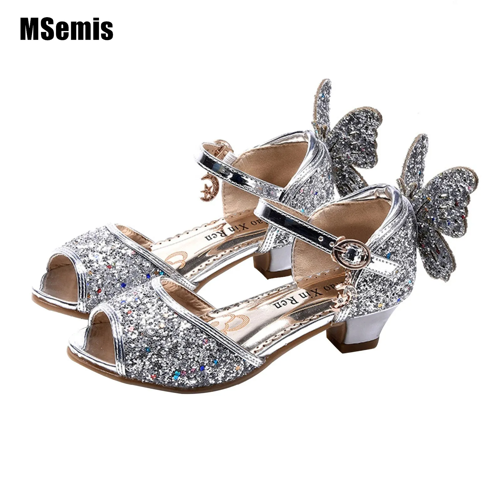 Kids Girls Glittery Princess Shoes Sequins Bowknot Decor Party Shoes Summer Leather High Heel Sandals Anti Slip Dance Footwear
Kids Girls Glittery Princess Shoes Sequins Bowknot Decor Party Shoes Summer Leather High Heel Sandals Anti Slip Dance Footwear