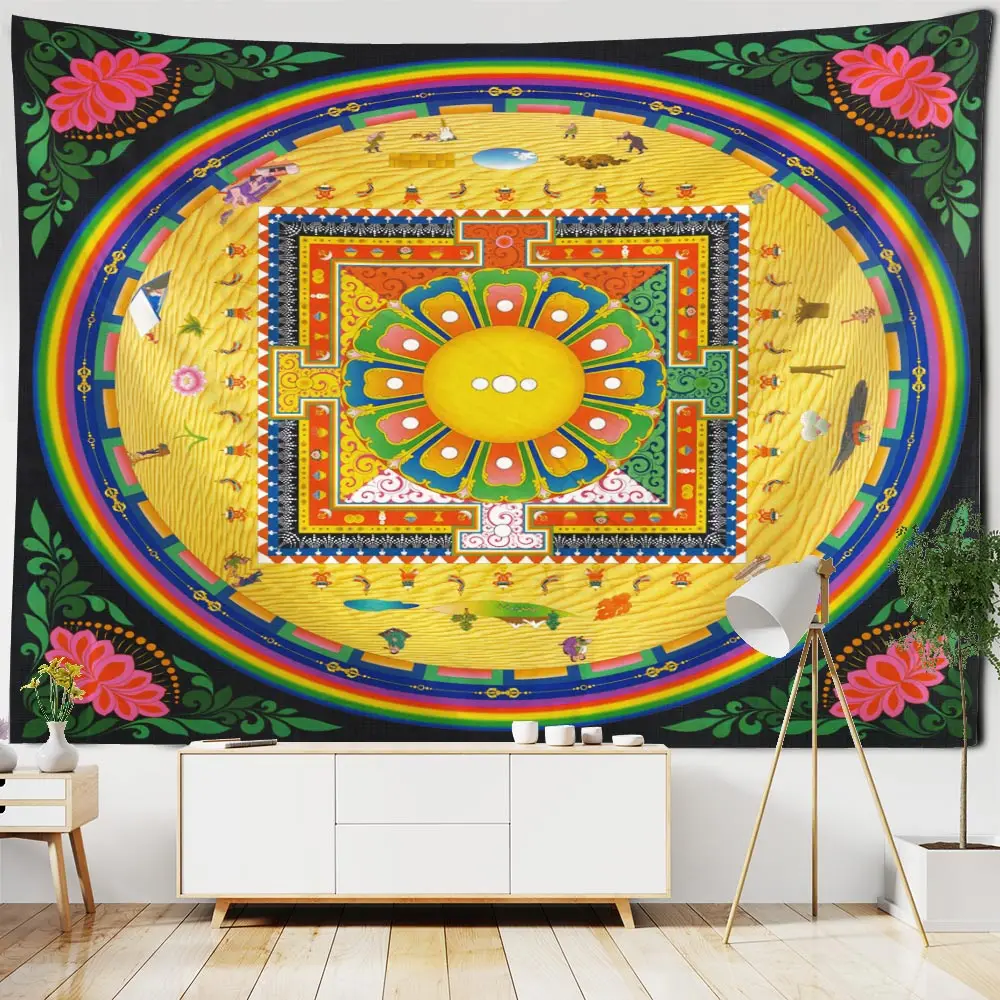 Mandala Tapestry Wall Hanging Retro Elements Room Decor Hippie Psychadelic Large Tapestries Home Bedroom Dorm Decoration
Mandala Tapestry Wall Hanging Retro Elements Room Decor Hippie Psychadelic Large Tapestries Home Bedroom Dorm Decoration
