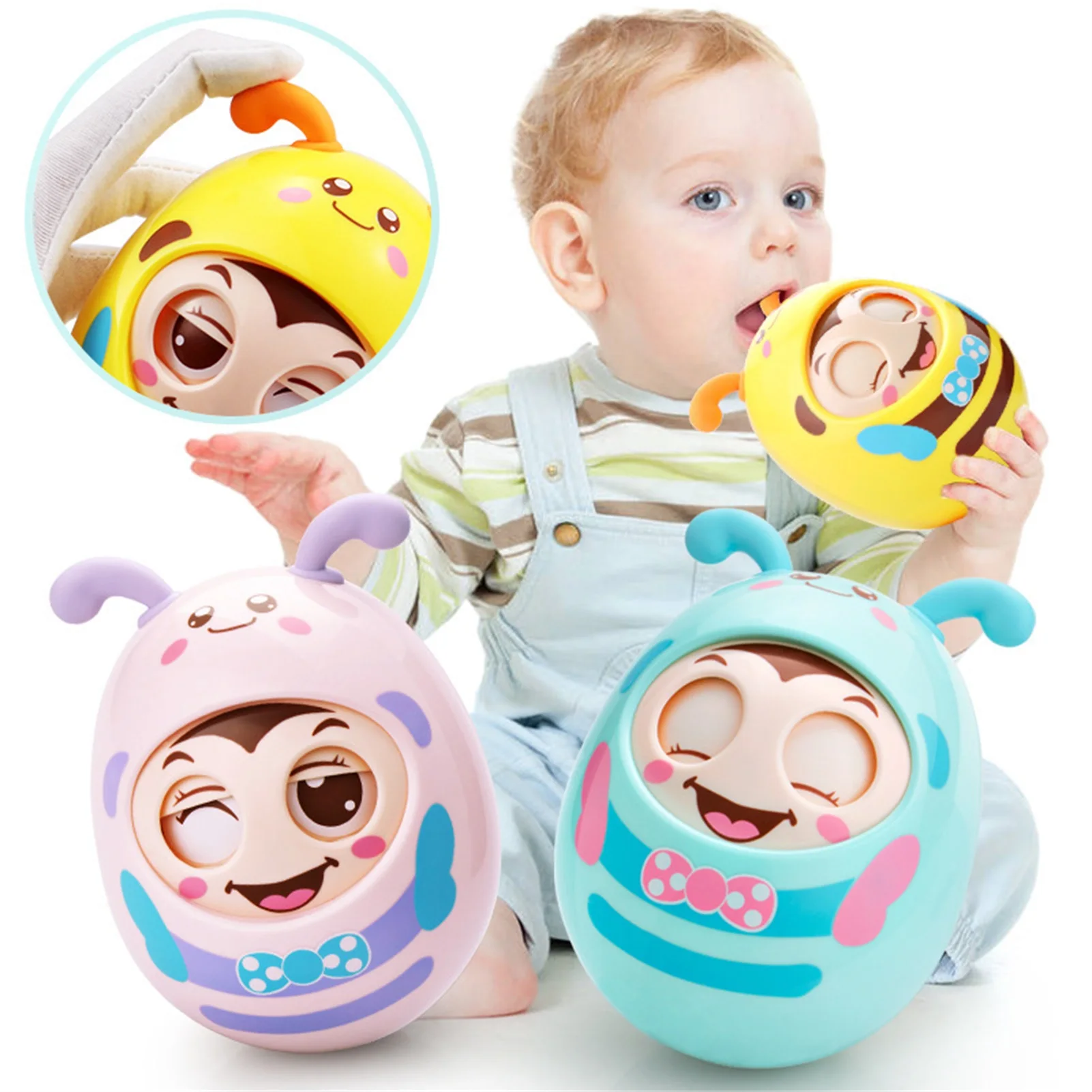 Baby Toys Rattles Toy Roly Poly Tumbler Toy Nodding Moving Eyes Learning Education Toys Newborn Teether Toys Gifts For Children
Baby Toys Rattles Toy Roly Poly Tumbler Toy Nodding Moving Eyes Learning Education Toys Newborn Teether Toys Gifts For Children