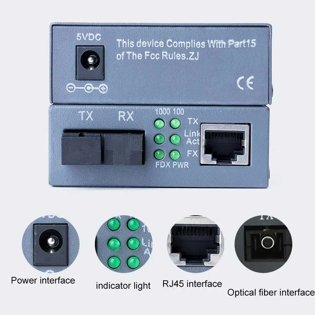 2 Pieces Color Random Intercom Portable Fiber Optic Adapter Home Fast Speed Optical Transceiver Network Converter
2 Pieces Color Random Intercom Portable Fiber Optic Adapter Home Fast Speed Optical Transceiver Network Converter