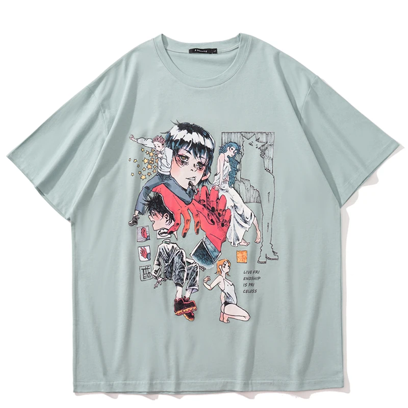 Hip Hop Streetwear T-Shirt Abstract Anime Graphic T Shirt Harajuku Cotton Casual Tshirt 2022 Men Summer Short Sleeve Tops Tees
Hip Hop Streetwear T-Shirt Abstract Anime Graphic T Shirt Harajuku Cotton Casual Tshirt 2022 Men Summer Short Sleeve Tops Tees