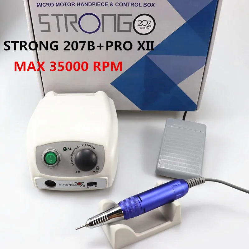 new Strong 207b 65W control 35k/40k Nail Drill Nails Art Tool Handpiece Nail File Equipment manicure machine Nail File Set 
new Strong 207b 65W control 35k/40k Nail Drill Nails Art Tool Handpiece Nail File Equipment manicure machine Nail File Set