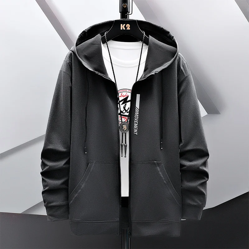 2023 Spring Autumn Zip Up Black Grey Hoodie Sweatshirt Men's Oversized 4XL Hip Hop Streetwear Casual Cardigan Long-Sleeved
2023 Spring Autumn Zip Up Black Grey Hoodie Sweatshirt Men's Oversized 4XL Hip Hop Streetwear Casual Cardigan Long-Sleeved